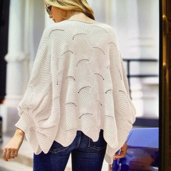 HP💝Women’s Batwing pullover off shoulder holl… - Picture 2 of 3